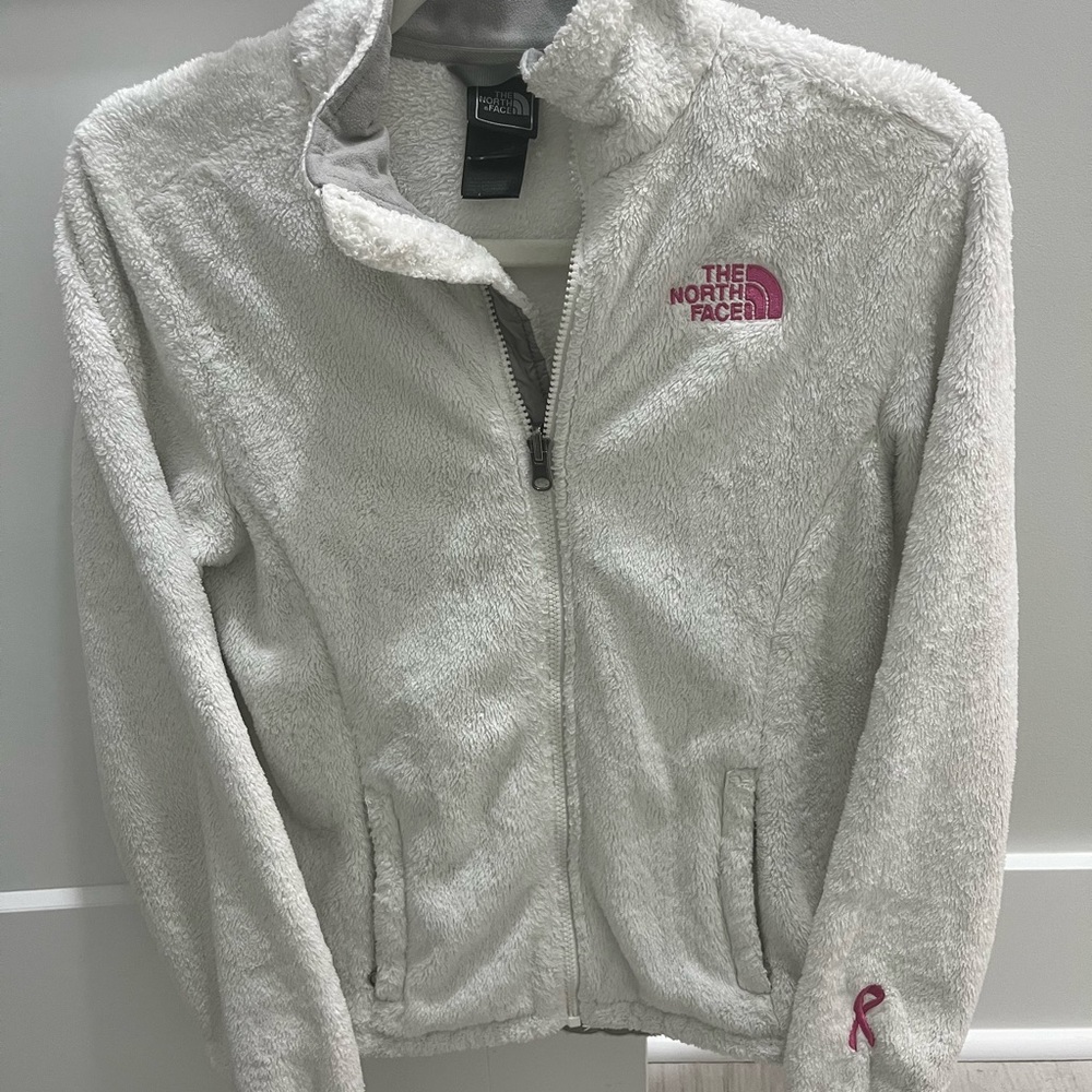 White fleece north face